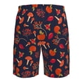 thumbnail image 6 of Wukai Autumnal Forest Print Beach Trunks with Compression Liner Swimsuit Quick Dry Beach Sports Shorts with Pocket-X-Large, 6 of 8
