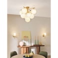 thumbnail image 5 of 84201LCB Lark Julep - 45W 9 LED Large Flush Mount-19.5 Inch Tall and 24 Inch Wide-Lacquered Brass Finish, 5 of 11