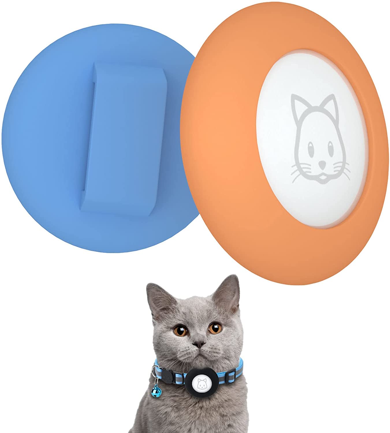 2022 Airtag Cat Collar Holder, Small Cat Collar Holder Compatible with Apple Airtag, 2 Pcs