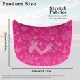 thumbnail image 7 of Uorisanigo Car Hood Cover Floral Pink Ribbon Car Bonnet Banner for Cars SUV Sedan Removable Stretch Hood Wrap Cloth Front Hoods Protection Covers Easy to Install Auto Accessories, 7 of 7