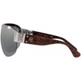 thumbnail image 4 of RALPH LAUREN Women's RL7070 Aviator Sunglasses, Shiny Silver/Grey Mirror, 42 mm, 4 of 5