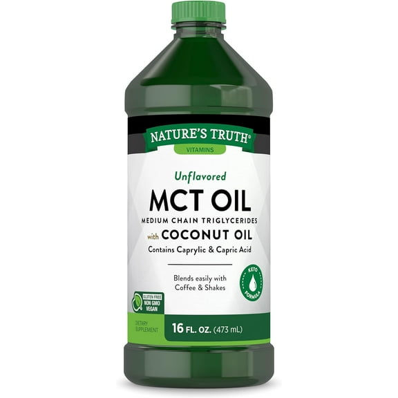 Nature's Truth Unflavored Liquid MCT Oil