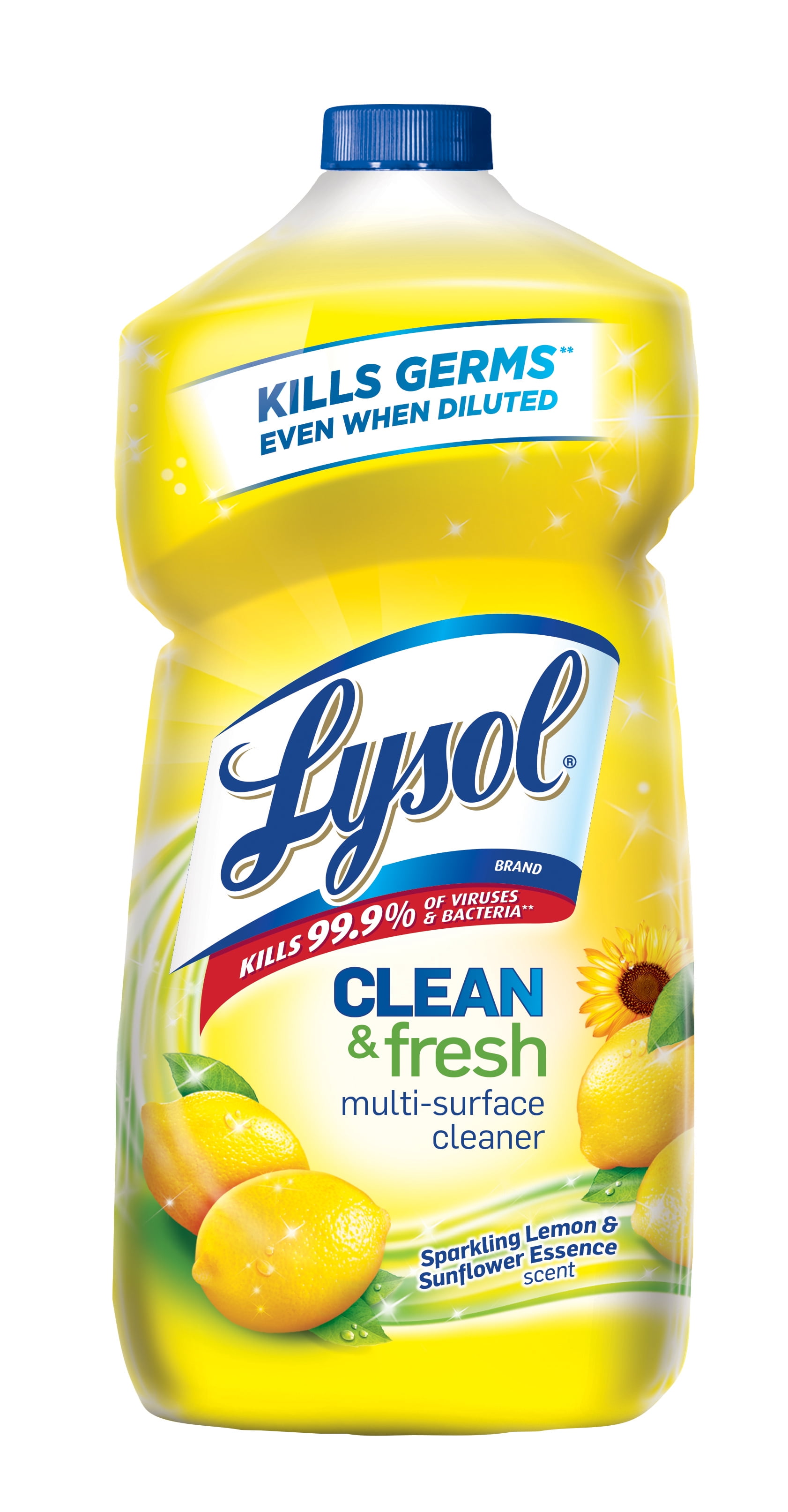 Lysol Clean & Fresh MultiSurface Cleaner, Lemon & Sunflower, 28oz