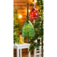 thumbnail image 2 of Art Glass Swirl Green Bell Chime, 2 of 2