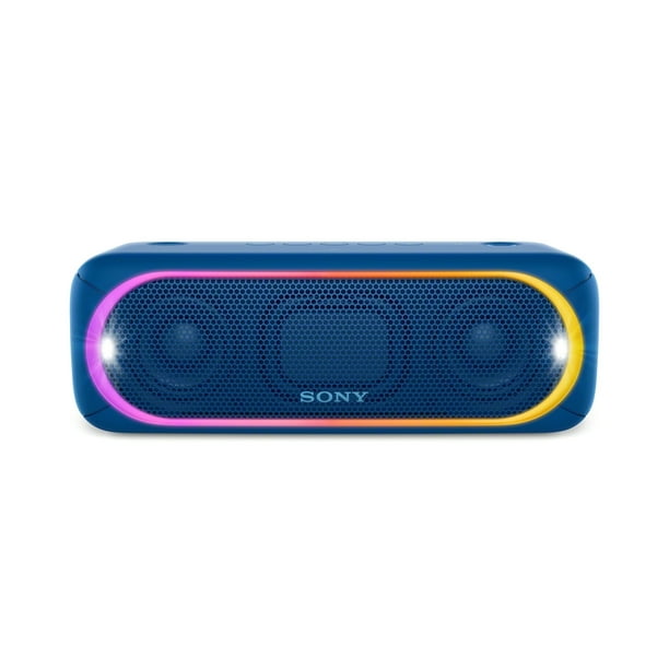 Sony SRS-XB30 Haut-Parleur Sans Fil Bluetooth Résistant aux Éclaboussures - Bleu (Garantie de 3 Mois Remise à Neuf)