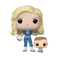 thumbnail image 1 of Funko Pop! & Buddy Marvel: Invisible Woman & Franklin (Fantastic Four: First Steps) Vinyl Bobblehead, 1 of 3