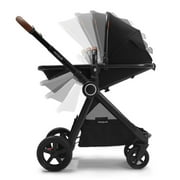 Mompush Ultimate2 Convertible Standard Stroller with Car Seat Adapter, Black