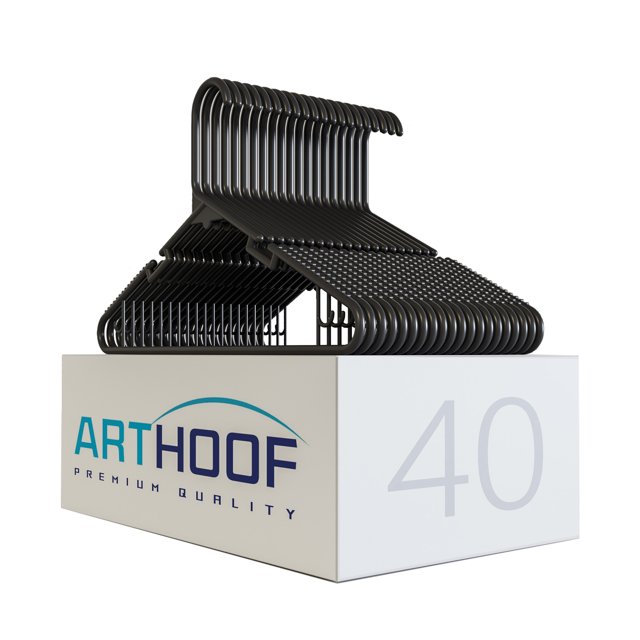 40 Ganchos Premium Resistentes y Duraderos Marca Art Hoof Color Negro