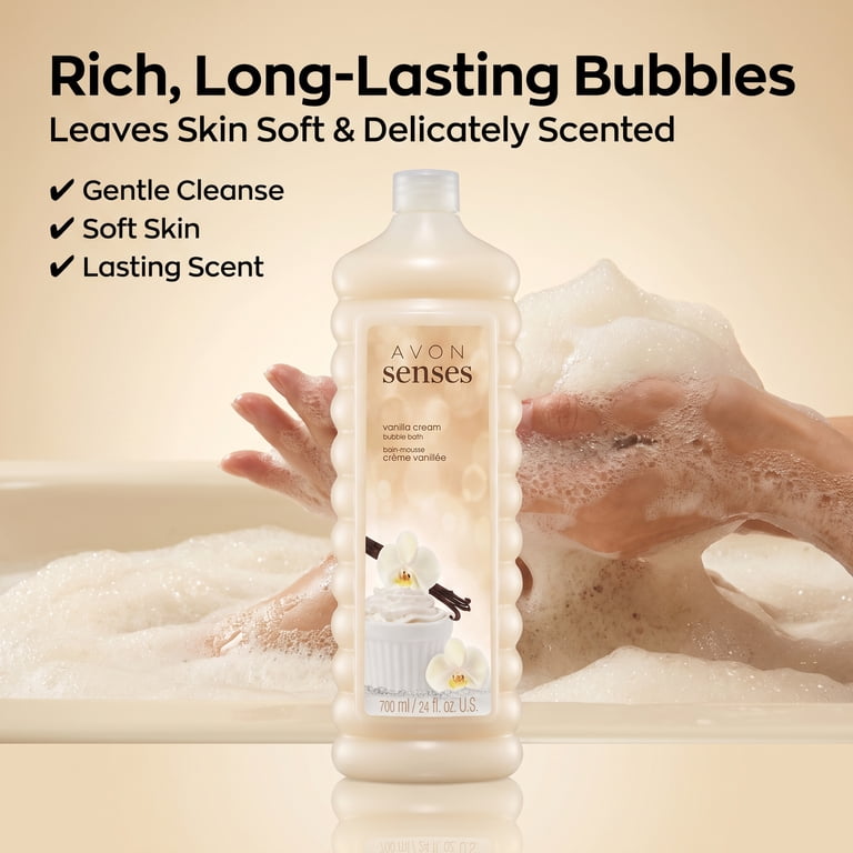 Avon Senses Vanilla Cream Foaming Bubble Bath, 24 oz photo 6