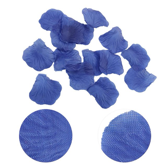 1000 Unids Tela de Seda Artificial Pétalos de Rosa Decoración Falsa Pétalos de Flores para el Favores Decoración (Azul Profundo) Decoración Hogareña Fugacal NO