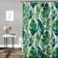 thumbnail image 2 of Orinice  - Fabric Shower Curtain, Palm Tree Leaves Inspired Home Decor (Viva Palm Collection) 36x72, 2 of 7