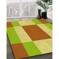 thumbnail image 3 of Ahgly Company Machine Washable Indoor Square Transitional Chameleon Green Area Rugs, 8' Square, 3 of 7