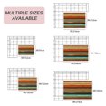 thumbnail image 6 of Orange Teal Wooden Outdoor Rug for Patio/Deck/Porch, Non-Slip Large Area Rug 6 x 9 Ft, Farmhouse Striped Modern Art Indoor Outdoor Rugs Washable Area Rugs, Reversible Camping Rug Carpet Runner, 6 of 8