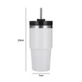thumbnail image 3 of Copas De Coche Taza de acero inoxidable 304 con doble aislamiento para coche, 20 onzas, Ice Tyrant Cup blanco Ehuebsd Libre de BPA, 3 of 3