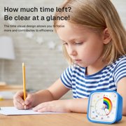 Behome 60-Minute Visual Timer for Kids with Night Light, Silent Operation Countdown Kitchen Timer, Drop-resistant Classroom Timers for Study, Office, Kitchen