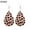 E0062, variant on Ayyufe Women Leopard Print Teardrop Dangle Leather Hook Earrings