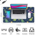 thumbnail image 5 of Long Mouse Pads for Desk,DarkBlue Cartoon Dinosaurs PartyElements Desk Mats on Top Of Desks, Desk Mouse Pad Extra Large with 3mm Non-Slip Base and Stitched Edge for Gaming,Work,Home 31.5"x15.7", 5 of 5