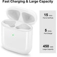 thumbnail image 5 of Airpods Charging Case Compatible for Airpods 1&2, Wireless Charger Replacement Case for Air Pod, 450mAh Battery with Bluetooth Pairing Sync Button, NO Earbuds Include, White, 5 of 7