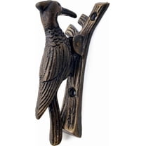 Woodpecker Cast Iron Antique Door Knocker for Front Door Vintage Door Knocker with Mounting Hardware Decorative Door Knockers