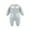 Gray, variant on Zwiiyzr Baby Infant Long Sleeve Onesie Boys Girls Cotton Jumpsuit Rompers Fall and Winter Cotton Warm Newborn Crawling Baby Clothes Holiday Birthday Gift Blue