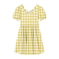 thumbnail image 5 of LIaqionyy Girls Dress Short Sleeve Skater A Line Sundress Kids Casual Stretchy Flowy Dresses Dancewear, 5 of 7