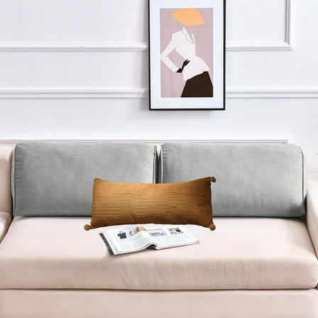 PEONAVET 19.68x11.81In Cool Body Pillows For Adults Extra Long Pillows For Bed Shredded Memory Foam Full Pillows Pillowcase + Pillow Core--Zipper Type