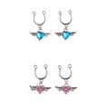 thumbnail image 1 of kusrkot 4Pcs Pendent Tétine en Acier Inoxydable Non-, 1 of 9