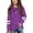 Purple, variant on Girls Crew Neck Long Sleeve Tops, Striped Casual Soft Everyday Basic Shirts for Fall Daily Outfits