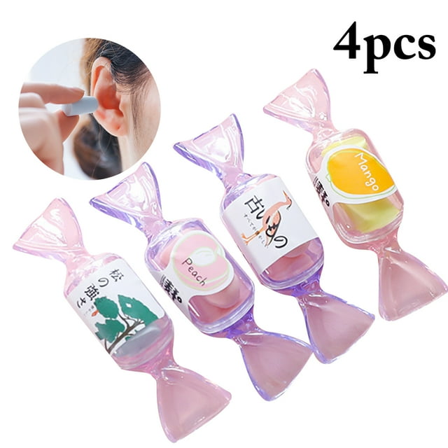4 Pairs Sleeping Earplug Portable Noise-proof Reusable Ear Plug Foam Ear Plug