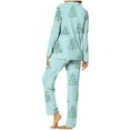thumbnail image 5 of asdoklhq Silk Pajamas for Women Set Women's Home Pocket Printed Pajama Set for Daily Home Wear Multicolor S, 5 of 7