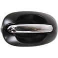 thumbnail image 3 of Exterior Door Handle Compatible with 1996-2000 Dodge Grand Caravan Rear, Driver Side Mini Passenger Van Chrome Lever with Smooth Black Bezel, 3 of 3