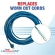 thumbnail image 4 of Cable de alimentación para aspiradora LifeSupplyUSA de alta resistencia de 12 m (18/3"), compatible con modelos verticales Windsor Sensor Versamatic Flexamatic. Cable de extensión de repuesto de 3 cl, 4 of 5