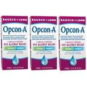 Bausch & Lomb Opcon-A Eye Drops 0.50 oz (Pack of 3)