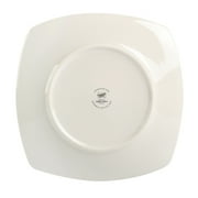 Gibson Home Everyday Square White Stoneware Dinnerware Set, 12-Piece
