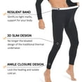 thumbnail image 4 of MANIFIQUE Thermal Underwear for Men Set Crewneck Ultra Thin Long Johns Top & Bottom Set, 4 of 6