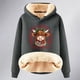 thumbnail image 4 of WILLBEST Sudadera de Mujer con Capucha y Estampado de Vaca Navideña Mediana, 4 of 4