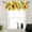 Fantasy Floral Leaf, variant on 1 Panel Vintage Sunflower Kitchen Valance Curtains for Windows, Yellow Floral Fine Garden Window Treatment Rod Pocket Drapes Valances for Bathroom, 54" X 18"