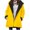 Yellow, variant on Plus Size Zip Up Hoodies for Womens Pullover Fashion Winter Warm And Fleece Heavy Printed Hooded Jacket With Zipper Double Pockets
