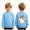 # Sky Blue, variant on Toddler Boys Halloween Shirt for 1t 2t Kids Halloween Cool Ghost Long T-Shirt Crewneck Graphic Top Toddler to Youth Boys Clothes Size 1-2 Years