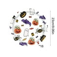 thumbnail image 3 of PuSpu 16pc 7.09in Halloween Printed Paper Plates - Disposable Party Decor with Festive Patterns for Catering, School & Coffee Shop Events, 3 of 6