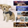 thumbnail image 6 of Dog Anxiety Relief Shirt, Adjustable Coat Jacket for Fireworks, Thunderstorm, Travel, Separation, Calming Vest Wrap Small Medium Large Dogs (XL) Dark Grey X-Large, 6 of 6