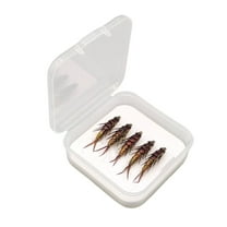 5Pcs Fly Fishing Fly Set Nymph Shape Fly Fishing Lures Baits with Sharpened Hook Fly Fishing Fly Topwater Baits