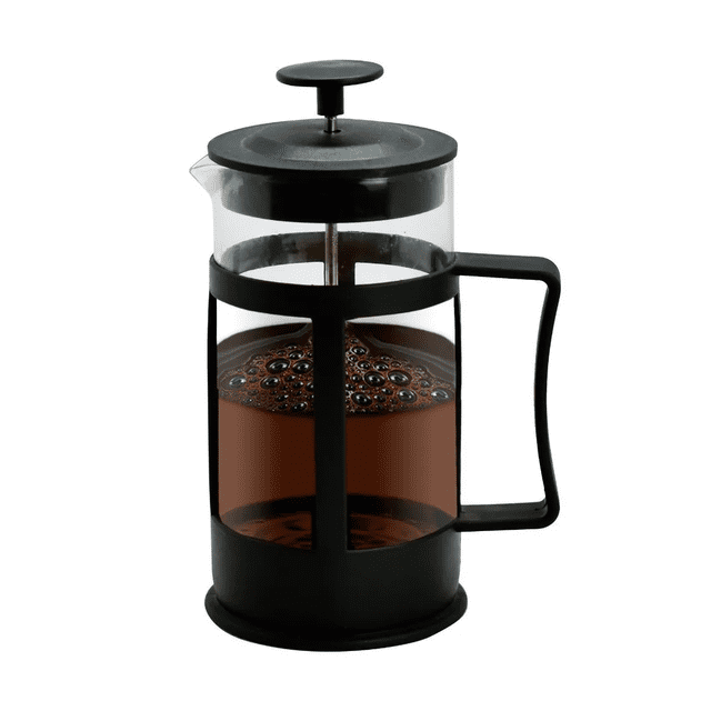 Cafetera Individual Prensa Francesa 350ml De Vidrio Xtellar negro