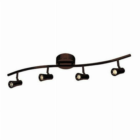 

Sleek 4Light Dimmable LED Spotlight SemiFlush Brushed Steel