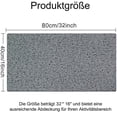 thumbnail image 2 of Alfombrilla de Ducha Antideslizante, Alfombrilla de baño de Seguridad Suave y cómoda con Orificios de Drenaje, Alfombrillas de Ducha de Masaje de Lufa de PVC para áreas húmedas, Secado rápido Gris,, 2 of 8