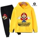 thumbnail image 1 of Conjunto de Sudadera con capucha de Super Mario para niños y niñas, ropa deportiva de 2 piezas con estampado, informal, a la moda, 2024, 1 of 1