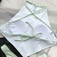 thumbnail image 4 of Chinese style chest covering bikini new small pit swimsuit, 4 of 5