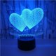 thumbnail image 2 of Toystoory 7 cambio de color 3D holograma amor corazón lámpara USB acrílico luz para el hogar Kits de decoración para fiestas negro Toystoory HA025184-01, 2 of 6