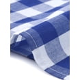 thumbnail image 5 of Agnes Orinda Women's Plus Size Gingham Skirts Tiered Layer Flowy Maxi Summer Casual A Line Plaid Skirts with Pockets 4X Blue, 5 of 6