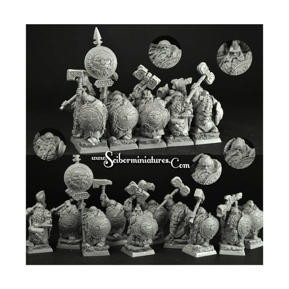 Scibor Monstrous Miniatures Dwarves Elite Guard New